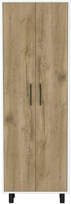 Modern Kitchen Pantry, Storage Cabinet with 2 Doors, for Dining Room, Easy to Clean, Particle Board