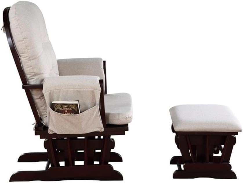 Suite Bebe Mason Glider & Ottoman, Espresso/Latte