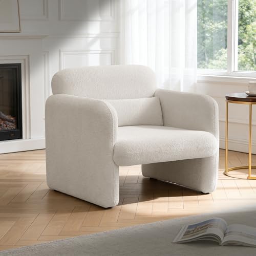 33.86" Accent Chairs, Modern Velvet Fabric Arm Chair Comfy Upholstered A...