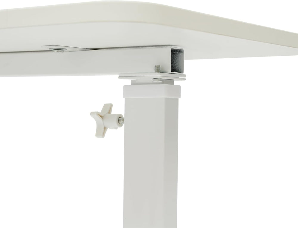 Modern Overbed Table, C-Shape Bedside Standing Desk Laptop Table Sofa Chair S...