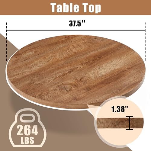 3 Piece Dining Table Set for Small Spaces - Round Kitchen Table Chairs Set of...