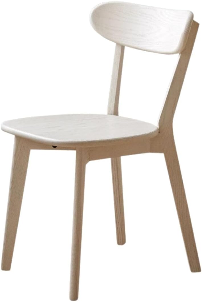 Dining Chairs, Kitchen Chairs, 100% Oak Solid Wood Modern Chair with Curved B...