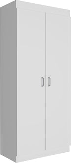 Pantry Double Door Cabinet, Storage Locker with Five Shelves,Three Interior Door Shelves,for Kitchen Home