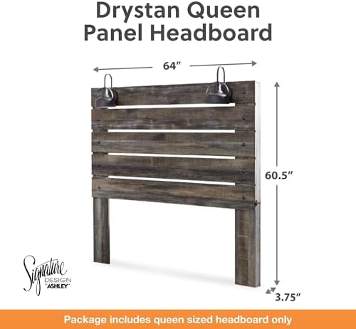 Signature Design by Ashley Drystan Queen Bed Headboard Only, Brown