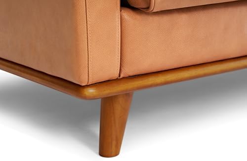 Valencia Artisan Full Leather Sofa 88” - Pure Full Italian Nappa Leather Couc...