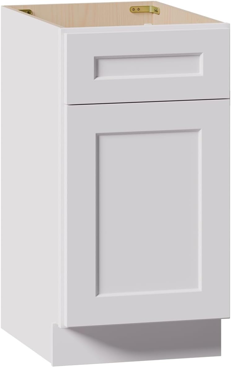 Kitchen Base Cabinets with Drawers, 18" Wide 24 Inch Deep RTA Storage Ca...