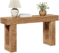 LITTLE TREE 63 Inches Long Console Table for Entryway, Sofa Table Behind Couch, Wooden Entry Table Foyer Hallway Table, Industrial Console Sofa Table for Living Room, Oak Color