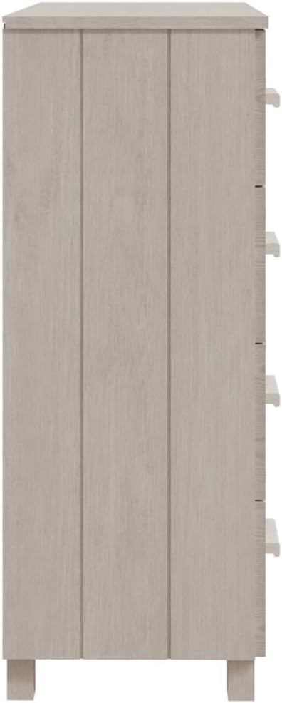 Modern White Sideboard with Smooth Sliding Doors, Solid Pinewood and MDF Cons...