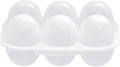 6 Grid Eggs Holder Container, Portable Tray Egg Grid Storage Container With Lid Camping Boxes Carriers For Camping Picnics Travel Kitchen Restaurants
