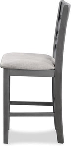 New Classic Furniture Cori 5-Piece Counter Dining Table Set, Gray