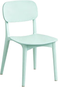 Dining Chairs, Heavy-Duty Plastic Stools, Commercial Dining Chairs, with Comfy Low Back Lumbar Support, for Parties, Home, Office(Green)