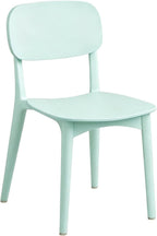 Dining Chairs, Heavy-Duty Plastic Stools, Commercial Dining Chairs, with Comfy Low Back Lumbar Support, for Parties, Home, Office(Green)