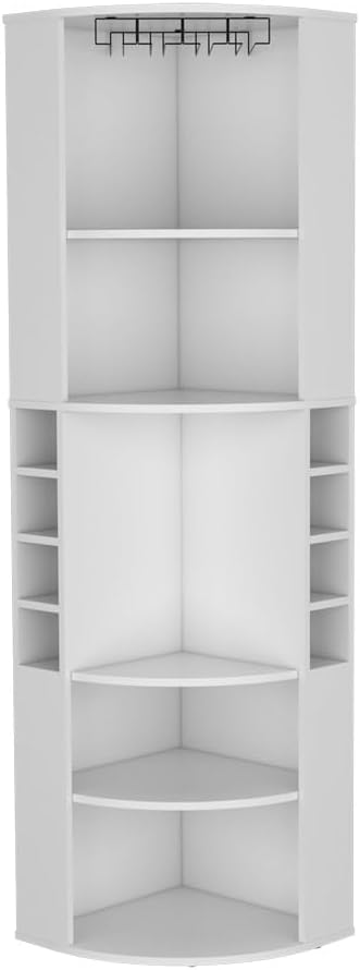 Tall Freestanding Wine Cabinet, Pantry Sideboard Locker with Shelf for Living...