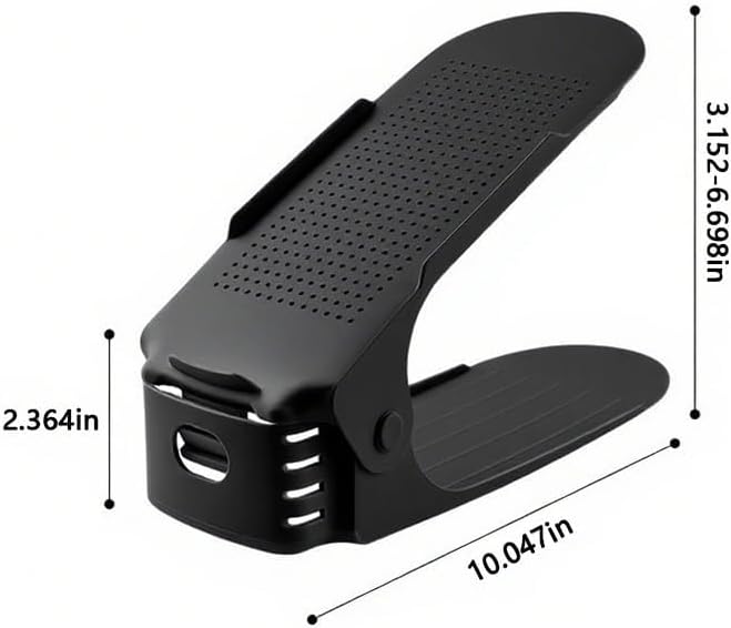 Folding Shoe Racks,Shoe Organizer for Bathroom or Bedroom,Space-Saving Shoe Holder,Black