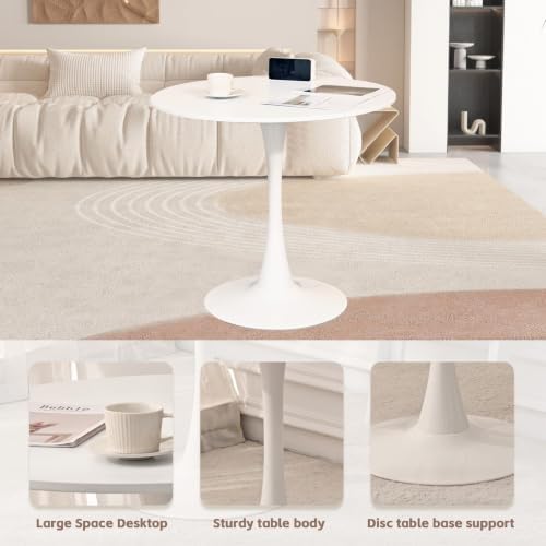 31.5" Small Round Kitchen Table Set for 2 with Velvet Upholstered Chairs