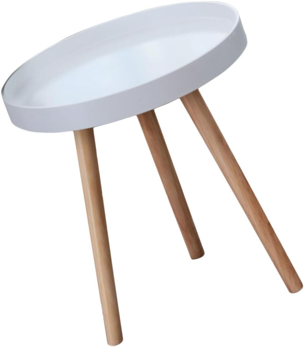 Nordic Style Mini Round Coffee Table White Small Corner Sofa Side Table Creat...