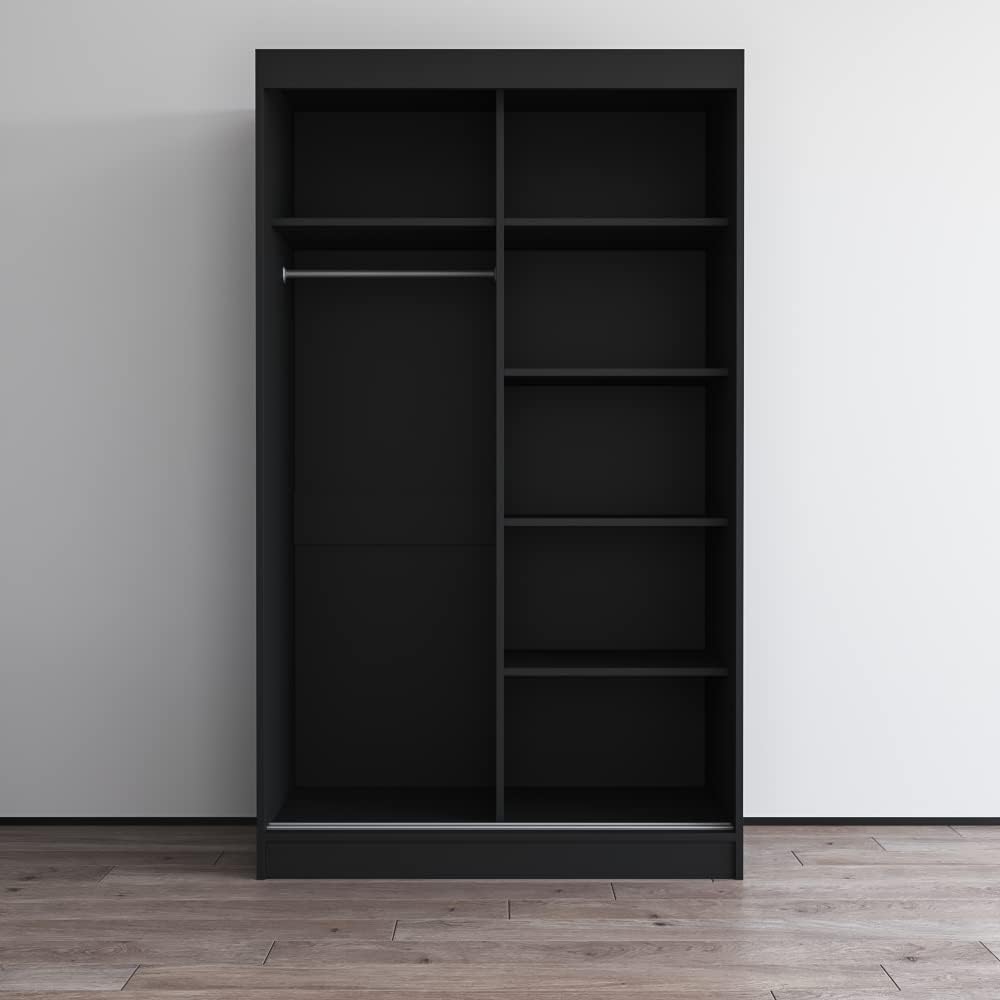 Meble Furniture Aria 2D Wardrobe with Mirror Doors — Spacious Storage with Sh...