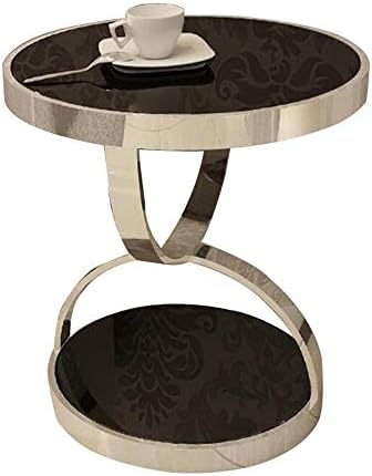 Telephone Table, Tempered Glass Side Table,Living Room Coffee Table,End Table...