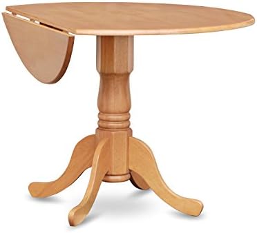 East West Furniture DLBR3-OAK-18 3 Piece Kitchen Table & Chairs Set Conta...