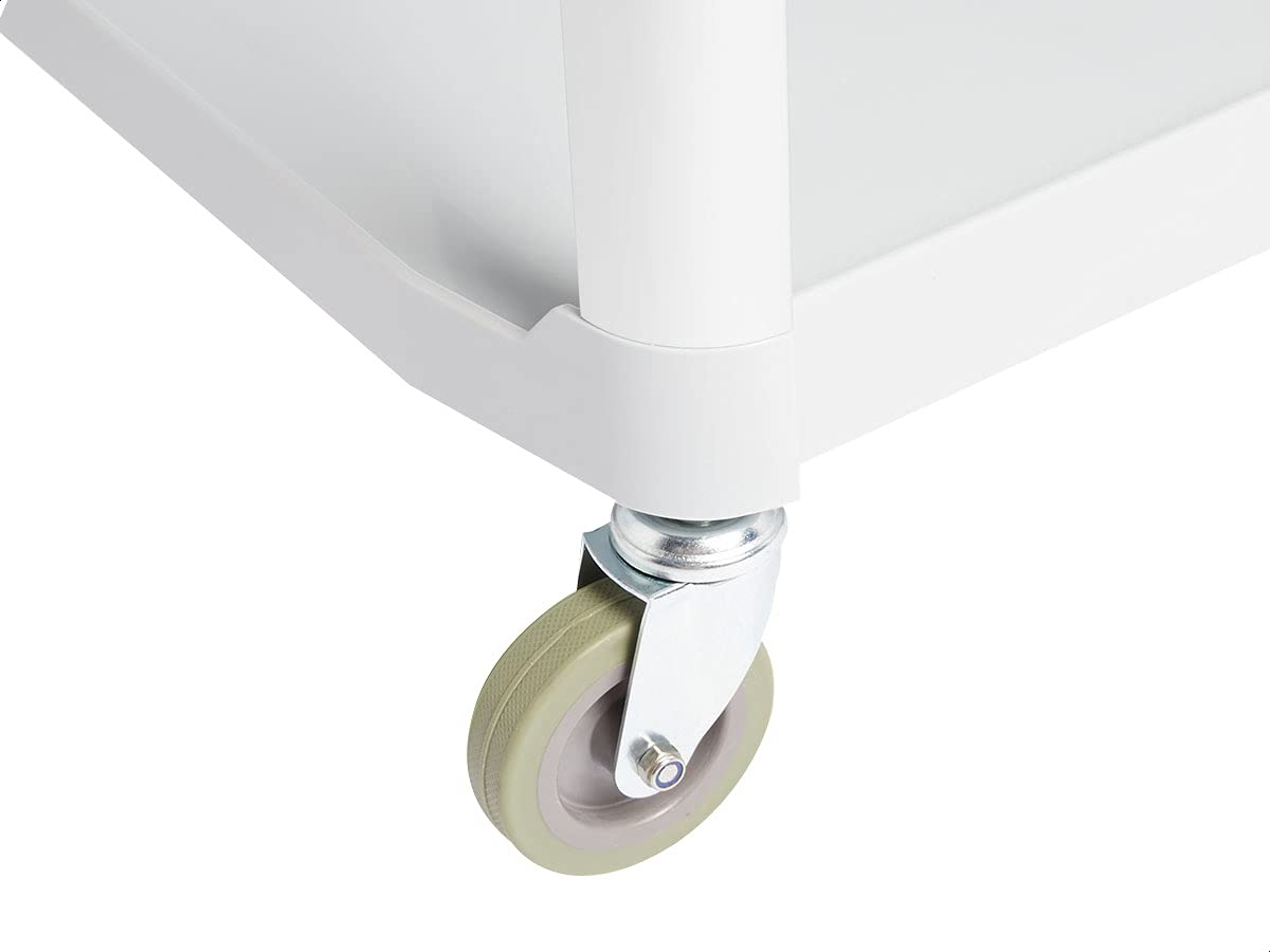 Amazon Basics 3 Shelves Utility Cart with 400 lbs Loading Capacity, Smooth move, Gray