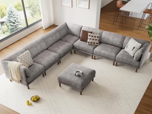 Cloud Sectional Couches for Living Room,Modular Sectional Sofa,Grey | Extra D...