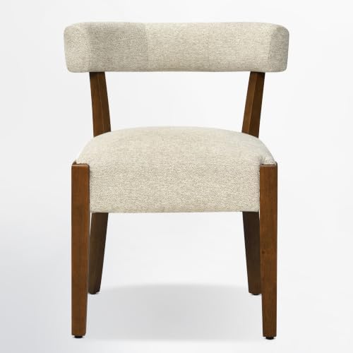 RNKSFX Upholstered Dining Chairs Set of 6, Walnut Wooden Kitchen & Dining...