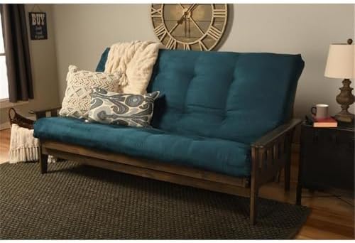 Kodiak Tucson Queen Futon Frame and Mattress Set - Wood Futon with Mattress I...