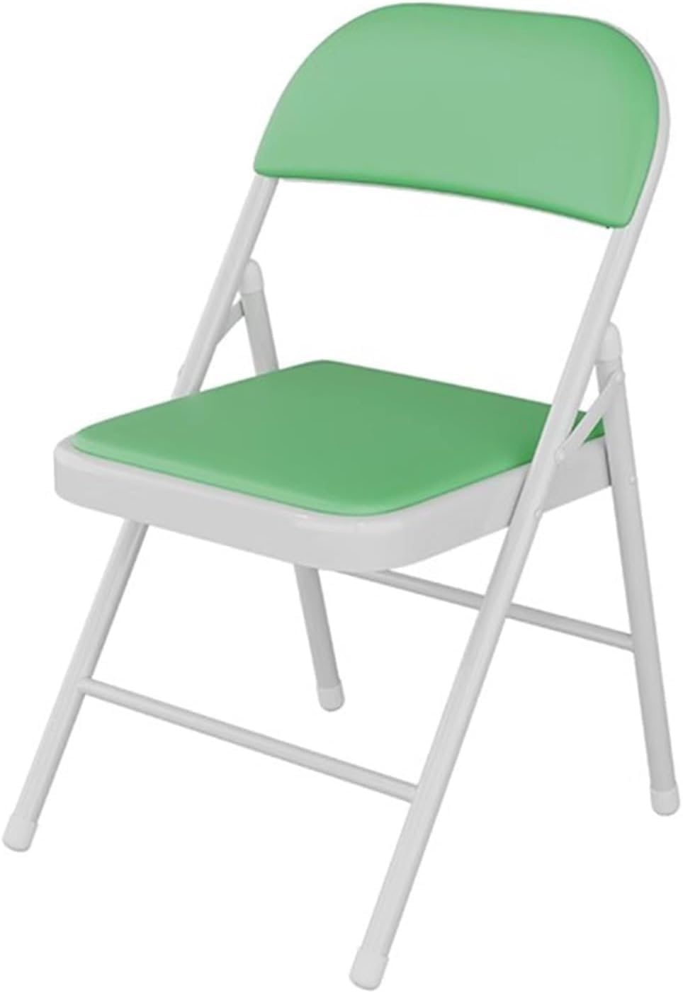 Portable Upholstered Folding Chair with Sturdy Metal Frame for Office Dining and More Comfortable and Durable