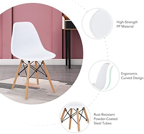 GIANTEX Dining Table Set for 2, 31.5" Round Table, Plastic Seats