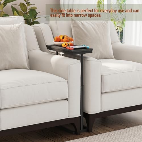 TUTOTAK End Table, Side Table, Tall Couch Table, Sofa Table, Set of 2