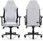 Secretlab Titan Evo Artic White Gaming Chair - Reclining, Ergonomic & Comfortable Computer Chair with 4D Armrests, Magnetic Head Pillow & 4-Way Lumbar Support - White - Fabric