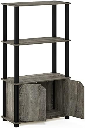Furinno Go Green 4-Tier Storage Shelves, Book Shelf, French Oak