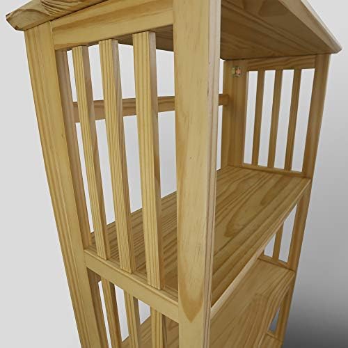 Casual Home Soho Manhattan 4-Shelf Folding Bookcase 26"" Wide - Nat...