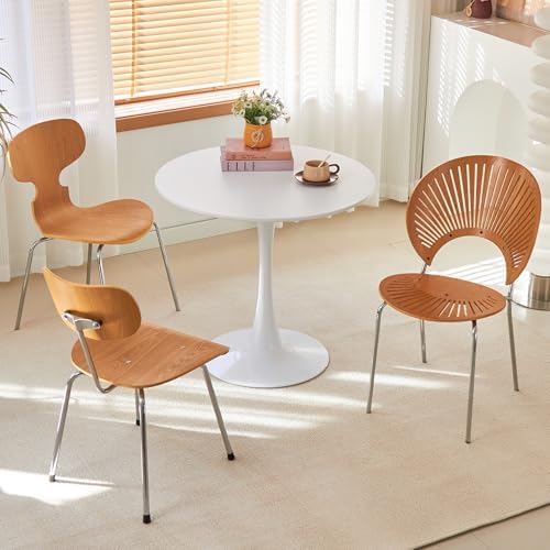 Round Dining Table, 24" Tulip Table (White)