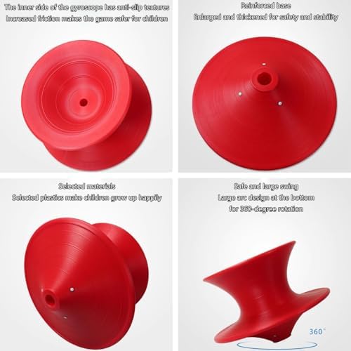 Modern Red Fiberglass 360° Swivel Gyro Spun Chair, Indoor/Outdoor Use, Stylis...