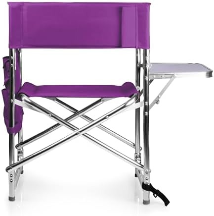 PICNIC TIME Sports Chair with Side Table and Armrest Caddy, Lightweight Alumi...
