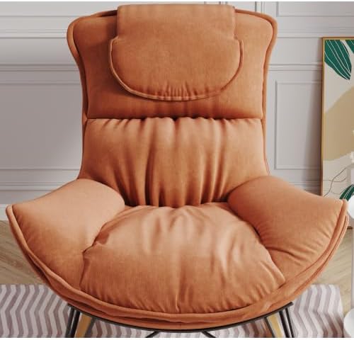 Leisure Single Sofa Rocker, Upgraded Breathable Glider with Removable Washabl...