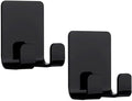 Razor Holder Hooks Shower Hook with Acrylic Adhesive for Razor Bathroom Kitchen Organizer for Razor Plug Towelrazor Hooks (Acrylic Razor holder-2pcs Black)