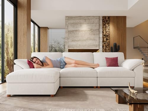 EASE MOOSE Sectional Modular Sofa,Oversized L Shape Sectional Couch Wide Deep...