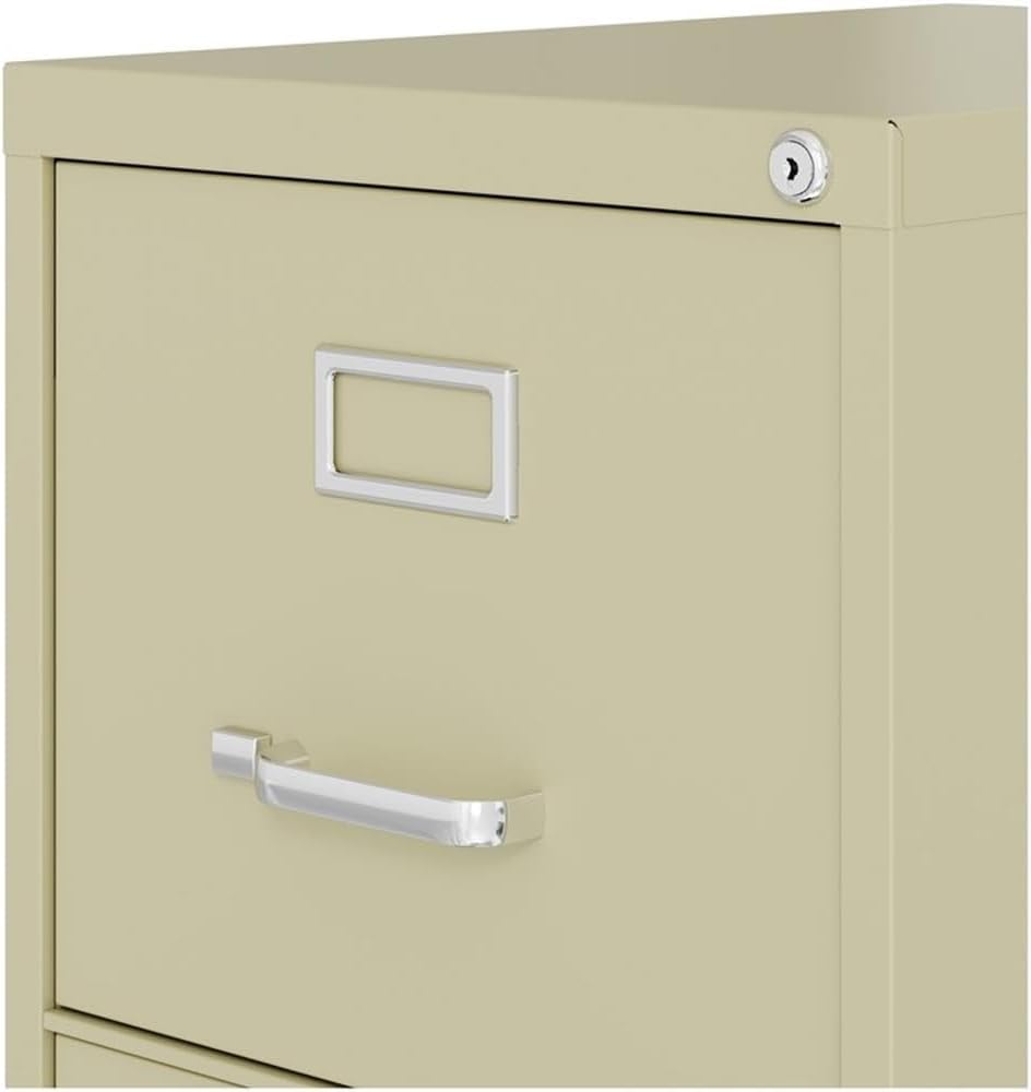 Pemberly Row 22" D Metal 4-Drawers Letter Width Vertical Filing Cabinet ...