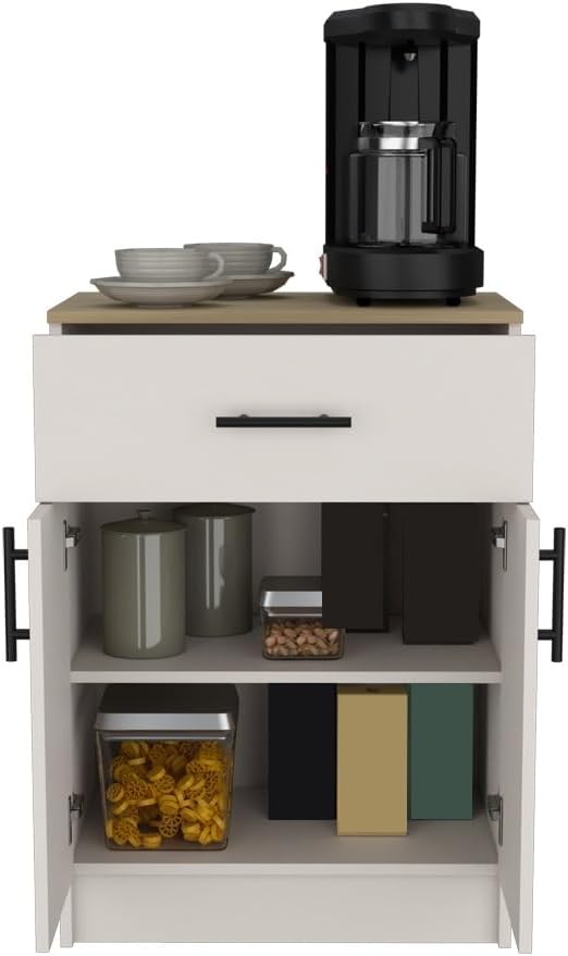 Mid-Century Pantry Cabinet, Saving Space Storage Cabinet for Kitchen Entryway...
