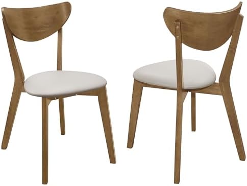 Coaster Home Furnishings Kersey Mid Century Modern Set of 2 Wood Dining Side ...
