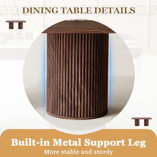 79" Dining Table Set for 8,Large Rectangular Dining Table Set for 8 with...