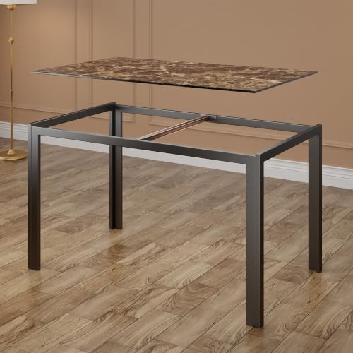 Bealife Kitchen Dining Table Set for 4, Tempered Glass 5 Piece - Marble