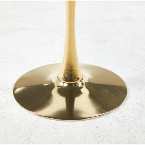 Mid Century Dining Table & Small Kitchen Table | Golden and Black Tulip T...