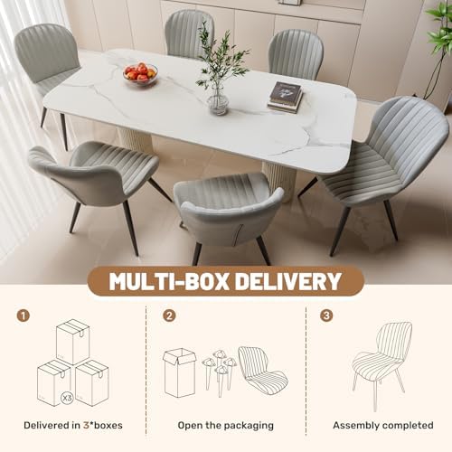 Nalupatio Dining Chairs Set of 6, Modern Dining Room Chairs Comfy Backrest Th...