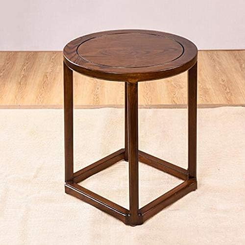 Telephone Table, Solid Wood Side Table,Sofa Table,Living Room Moving Round Ta...