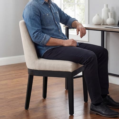 RIVOVA Upholstered Dining Chairs Set of 6, Modern Wooden Dining Room Chair Li...