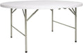 Bolero 5Ft Diameter Round Centre Folding Table Restaurant Bar CafпїЅ Commercial | Rust-resistant steel frame and UV-stable HDPE top ensure long-lasting outdoor use with quick, hassle-free setup.
