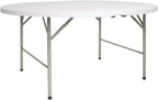 Bolero 5Ft Diameter Round Centre Folding Table Restaurant Bar CafпїЅ Commercial | Rust-resistant steel frame and UV-stable HDPE top ensure long-lasting outdoor use with quick, hassle-free setup.